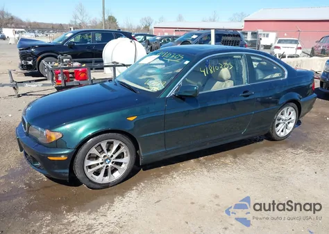 2004 BMW 330Ci из США, поврежденный, VIN WBABD53464PL12939